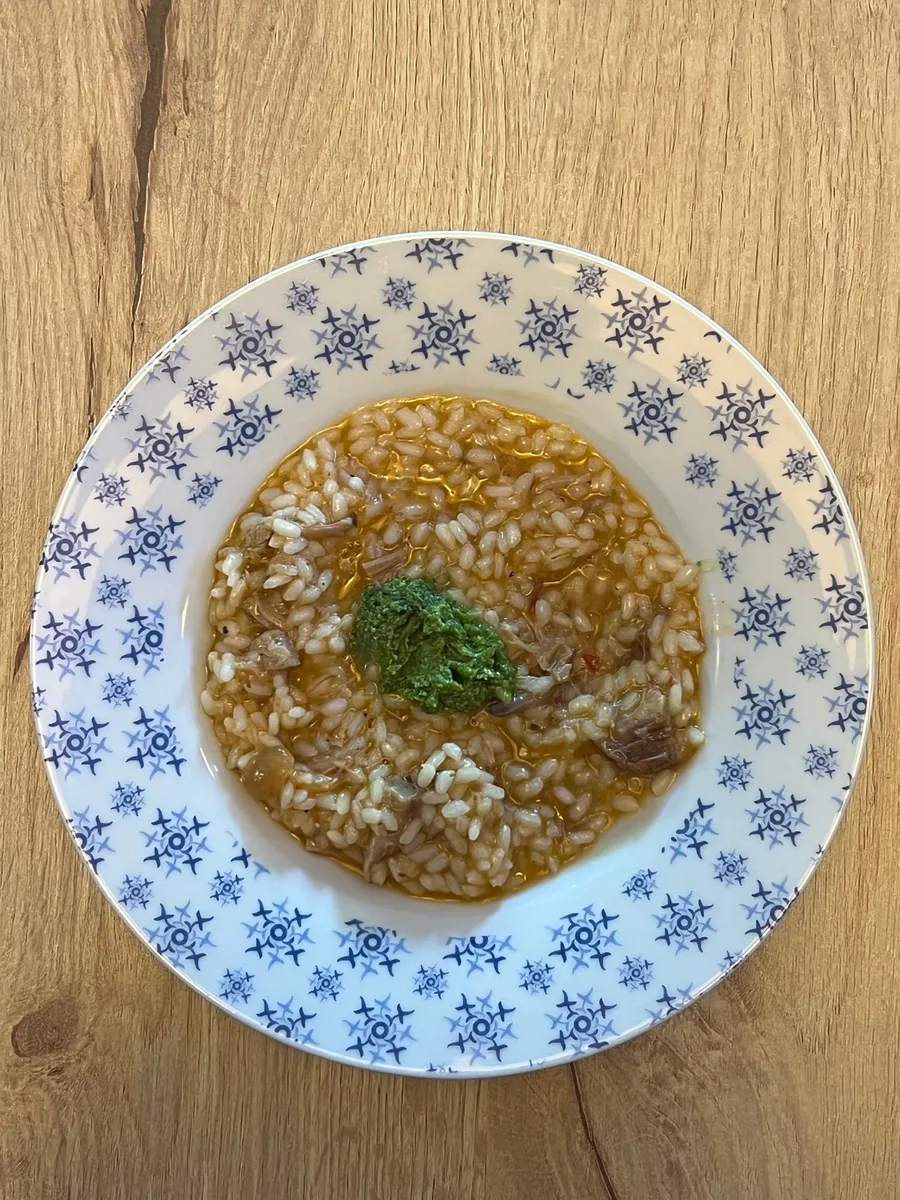 Risotto met daslook pesto